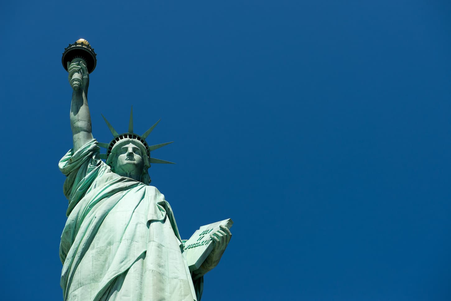 An image of The Statue of Liberty in New York City.
